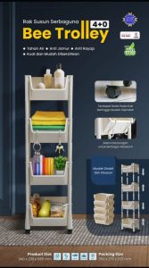 NAPOLLY BEE TROLLEY RAK SUSUN SERBAGUNA