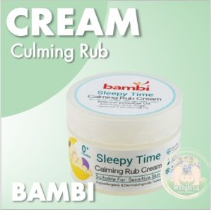 BAMBI Baby Sleepy Time Calming Rub Cream 40gr Krim Penghangat Perut Bayi anti Kembung Kolik
