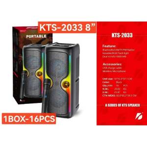 KTS-2311 3 inch Bluetooth karaoke speaker with RGB Flash light and wireless mic