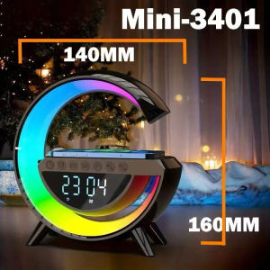 ~Ship From KL~ Big G RGB Speaker  Atmosphere Light RGB Wireless Charger Bluetooth Speaker G-Speaker Smart Speaker