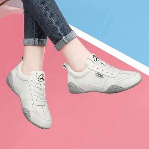 Womens Light Sports Shoes Comfortable Running Rubber Shoes Korean Fashion Casual Sneakers All-Match White Shoes