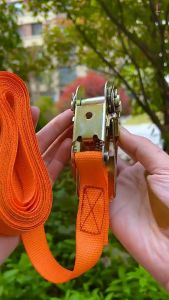 【25mm】Heavy Duty Ratchet Tie Down Strap 3m/5m/6m High Strength Cargo Belt Tension Lashing