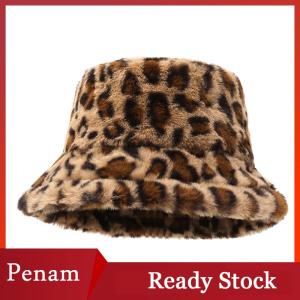 [PAM] Mũ khuôn mặt mùa đông của phụ nữ in báo nhỏ mũ của ngư dân mũ bồn tắm nhiệt đa năng của phụ nữ mũ xô sang trọng