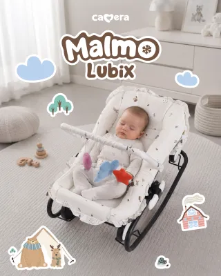 CAMERA | เปลโยก MALMO LUBIX | มาพร้อมมุ้งกันยุง กันแมลง ไกวได้ เข็นหน้าหลัง ช่วยให้เด็กหลับง่ายขึ้น