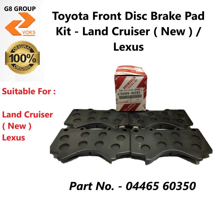 Genuine Front Brake Pads For Lexus LX470 & Toyota Land Cruiser - OEM Part 04465-AZ126