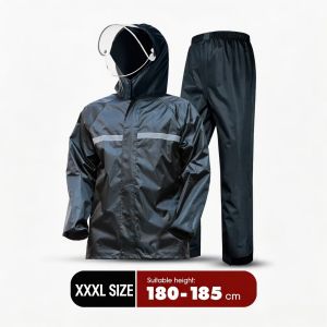 Rain Suit Waterproof Reflective Thick Rain Jacket Pants for Motorcycle Outdoor Riding
