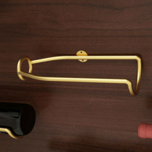 Metal Wall Mounted Wine Holder Red Wine Bottle Display Hanger for Home Kitchen Bar