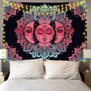 Burning Sun Wall Cover ins ผ้าพื้นหลัง Sun Facial เอเชียตะวันออกเฉียงใต้