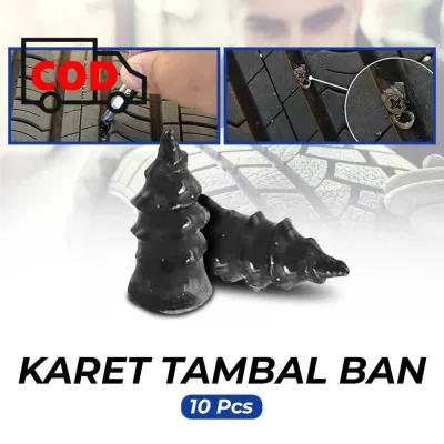 Karet Tambal Ban Tubles Darurat 10 PCS untuk Mobil Sepeda Motor Rubber Stud Tire Fast Repair