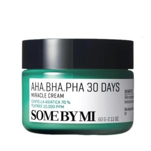 【HotSale Authentic】SOME BY MI AHA.BHA.PHA 30 Days Miracle Cream 60g Triple Acid Mild Exfoliation 70% Cenla Soothe Acne Redness MY Local Stock