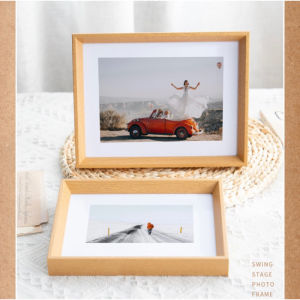 SG Stock Simple Wooden Photo Frame Table Decoration for Home and Office Pictures Frame 3R 4R 5R 6R 8R A4 Christmas Gift Teacher’s Day Gift