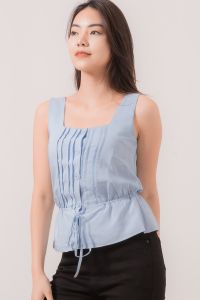 RIMINI - Atasan Remaja Blus Holiday Square Neck XS-XL - Neola Top 85582