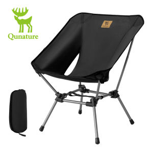 Qunature gấp mặt trăng ghế xách tay Trọng lượng nhẹ ghế cắm trại thoáng khí nhôm ngoài trời hợp kim Dã Ngoại bãi biển ghế câu cá