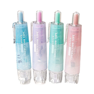 4Pieces White Out Correction Tape Total 24m for School and Office Supplies 6mx5mm Correction Tape Roller for Notebook