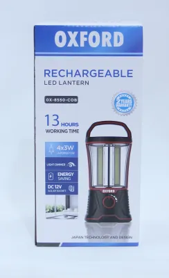 OXFORD LED OX8550 RECHARGEABLE COB LED EMERGENCY LANTERN LAMP CAMPING HURRICANE LIGHT