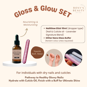 Pengilat Kuku – Roxys Beauty Glitter Glass Nail Buffer | High Quality Glossy Nails Kuku Kilat