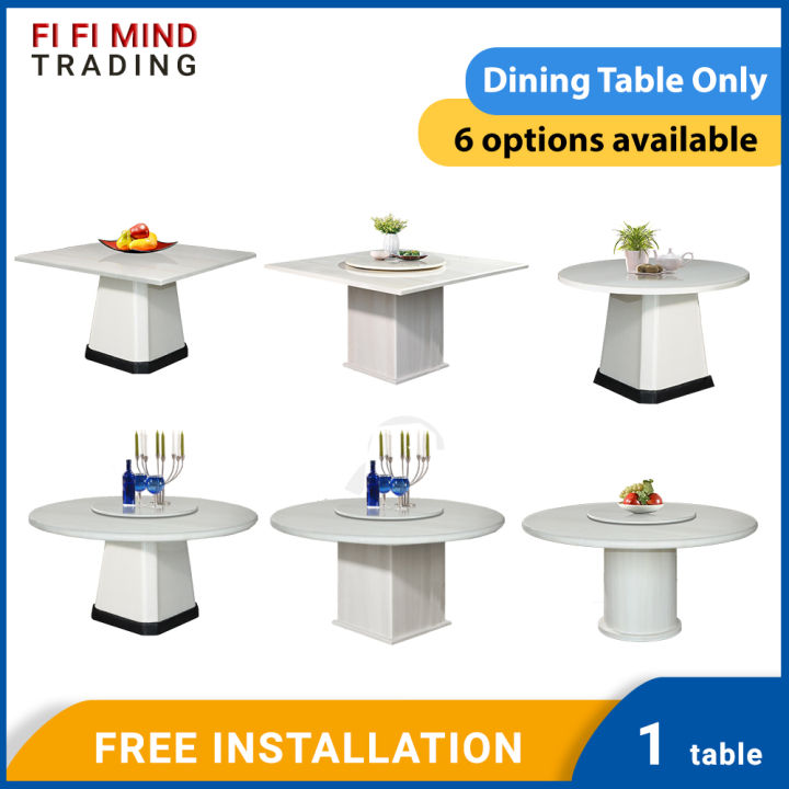 Tivonne Marble Dining Table/ Marble Table/ Dining Table/ Meja Makan