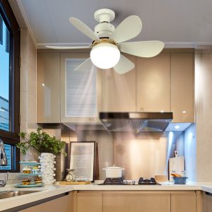 YHLAMP new ceiling fan light remote control fan light 2-in-1 ceiling light living room kitchen bathroom bedroom LED energy-saving light fan 30W
