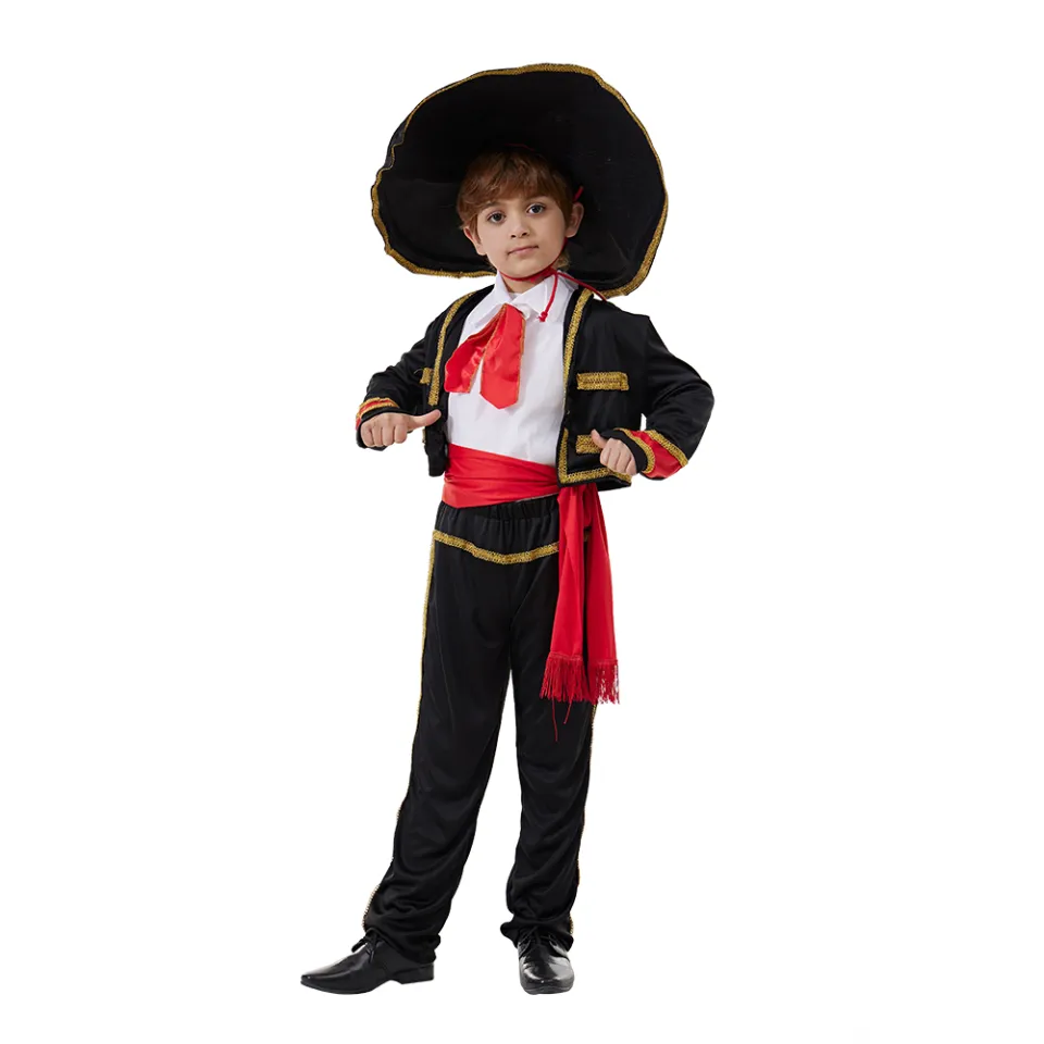 Eraspooky Child Traditional Mexican Boys Halloween Costume Kids Mexican Mariachi Sets On Sale Mexico Costume For Kids Halloween Costumes In Mexico Trajes Tipicos De Mexico Mexican Dress Lazada Lazada ...