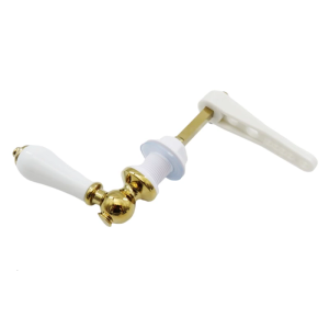 Elegant Ceramics Toilet Cistern Levers Victorians Styles Aesthetic Zinc Alloy Finish Accessory for Modern Bathrooms