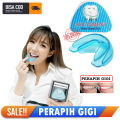 Alat Perapih Gigi - Behel Pelurus Gigi Teeth Trainer Alignment 100%  - Alat Perapih Gigi Miring - Perapih Gigi Behel Lepas Pasang Karet Warna Biru - Made In USA 1 Pcs. 