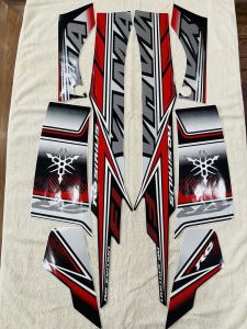 Bộ tem decal dán xe máy Yamaha Sirius Rc Fi màu đỏ zin thái siêu đẹp