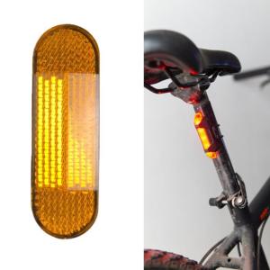 Motorcycle Plastic Front Fork Reflectors Safety Warning Bicycles Reflectors Waterproofed Adhesive Bike Accessory