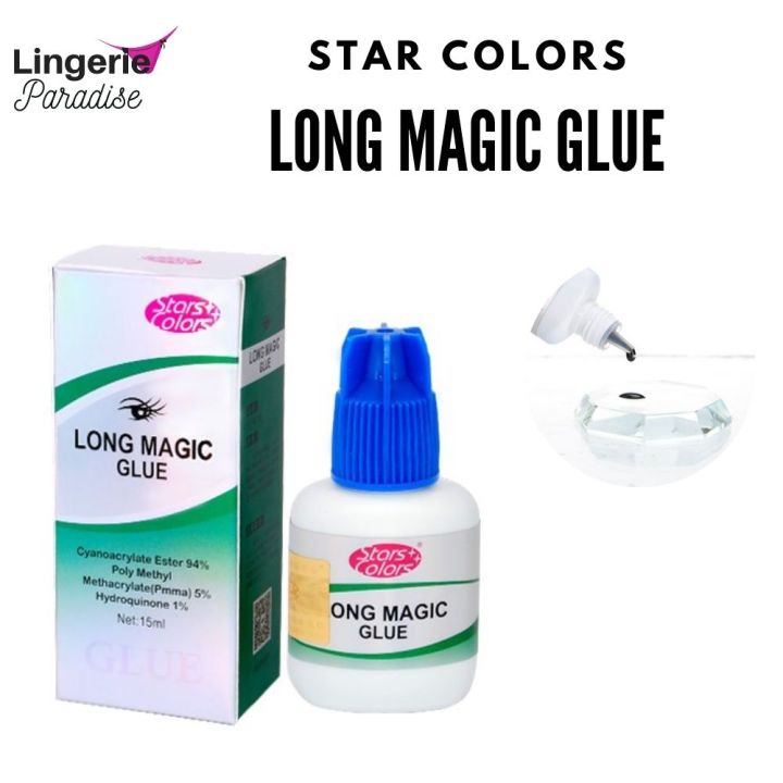 Stars Colors Long Magic Glue Eyelash Extension Long Retention Less ...