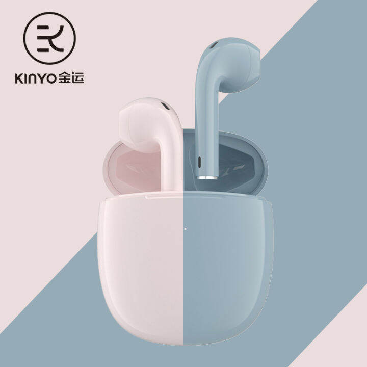 Kinyo V99 TWS Bluetooth Wireless Headset Macaron Headphones Smart