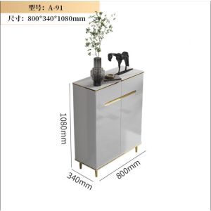 Italian-style light luxury paint door slate shoe cabinet household partition cabinet large-capacity porch cabinet simple modern locker