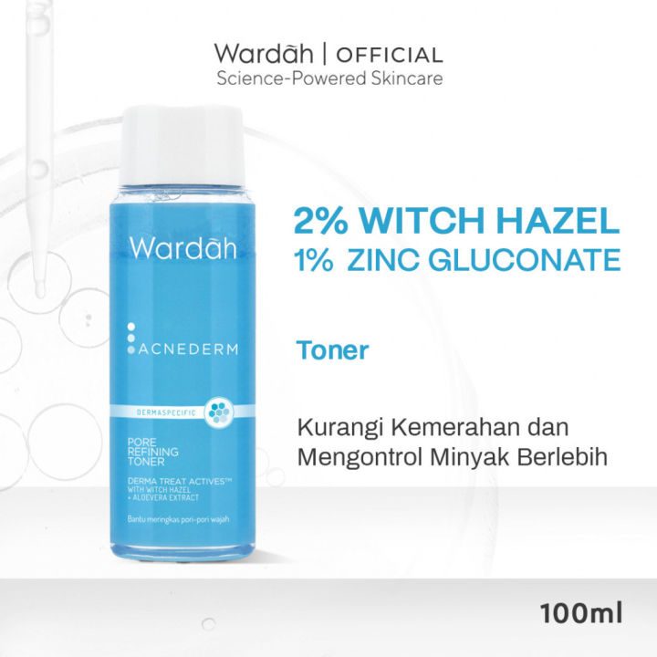 Wardah Acnederm Pore Refining Toner l Netto 100 ML