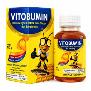 Madu Vitobumin Ath-Thoifah | Madu Tumbuh Kembang & Kecerdasan Anak | Penambah Nafsu Makan | BPOM & Halal