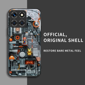 สำหรับ Huawei Honor X6B เคสศัพท์ป้องกันการตก บล็อกอาคาร บุคลิกภาพทันสมัย