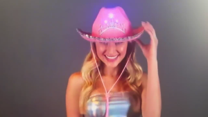 Shiny LED Light Women Men Fedora Hat for Winter Autumn Elegant Lady Trilby Felt Homburg Church Jazz Hat Adjustable