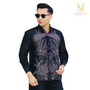 MENSTYLE BATIK - Kemeja batik pria slimfit furing Jumantara lengan panjang batik pria premium