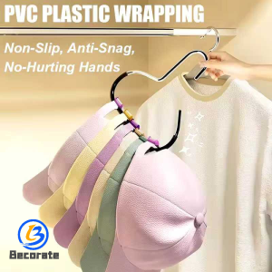 BECORATE Multifunctional Circle Ring Hat Storage Hook Non-slip Dip Plastic Non-marking Scarf Towel Tie Hanging Rack Display Racks