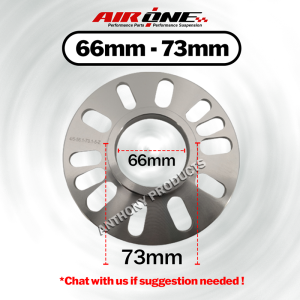 AIRONE Automotive Wheel Spacers Adapter Hub Centric Flange Convert to OD 73mm PCD 4x100 4x110 4x114.3 5x100 5x112 Spacer