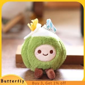 Butterfly 1 Piece New Cute Coconut Plush Keychain Small Pandent Kids Stuffed Companion Doll Toys For Children Gifts