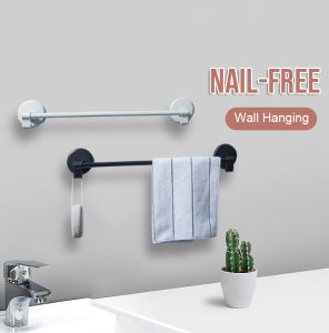 Long Towel Rack & Grab Handle Bar: Environmentally Friendly ABS Material