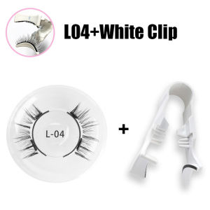 Magnetic Eyelashes 4 pieces(1 pair) With Clip Reusable Natural False Eyelashes No Glue Safety 3D False Eyelash For Makeup