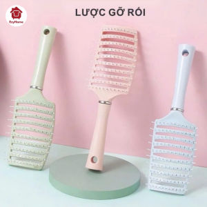 COMBO 2 LƯỢC BÁN NGUYỆT GỠ RỐI TẠO KIỂU TÓC - Lược Massage Da Đầu Chất Liệu ABS Bền Cứng Cáp
