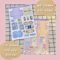 Bộ Tranh Đồ Chơi Giấy Cô Tiên Xanh Gói Hàng Dụng Cụ Học Tập. 