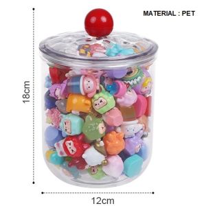 Pop Bean Display Storage Box Organizer Transparent Large Capacity Stackable Waterproof Pop Mart Dustproof  萌粒收纳盒带盖透明防尘