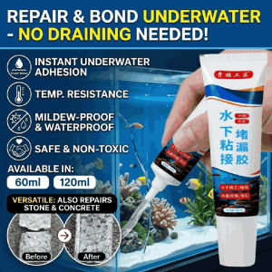 Underwater Bonding Sealant Waterproof Adhesive Quick Drying Glue Crackproof Leak-proof Repair Adhesive for Leak Repair Fish