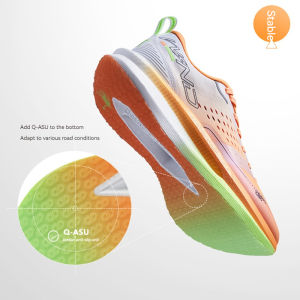 Qiaodan WIND SE รองเท้าวิ่งผู้หญิงรองเท้ายางรองเท้ากีฬาน้ำหนักเบาสะท้อนกลับกันลื่น BM22230298