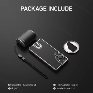 TELESIN Fun Shot Master Grip Bluetooth Remote Handle Phone Case For Samsung Galaxy S25 Ultra