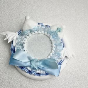 RIACHTAIS Bow ic Anime Badge Holder Lace Star Pins Display Base Creative Plush Cat Ears Badge Flower Badge Display