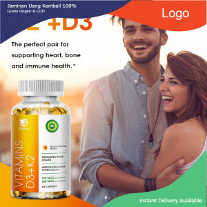 Vitamin D3K2 5000 IU Untuk Tulang 100%ORI 120 kapsul