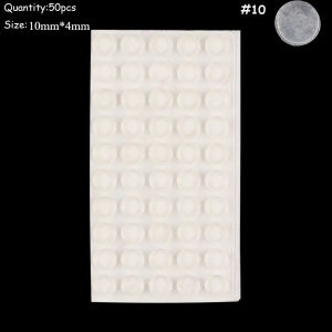 50/64/100Pcs Self-adhesive Silicone Buffer Pads Transparent Furniture Door Stopper Anti-slip Prevent Noisy Collision Cushion