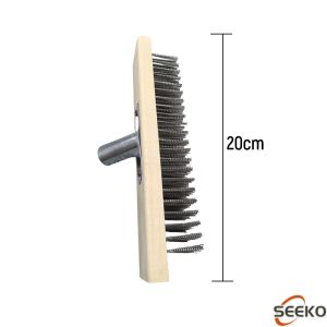SK 20/30cm Stainless Steel Wire Brush Head Moss Brush Heavy Duty Floor Brush